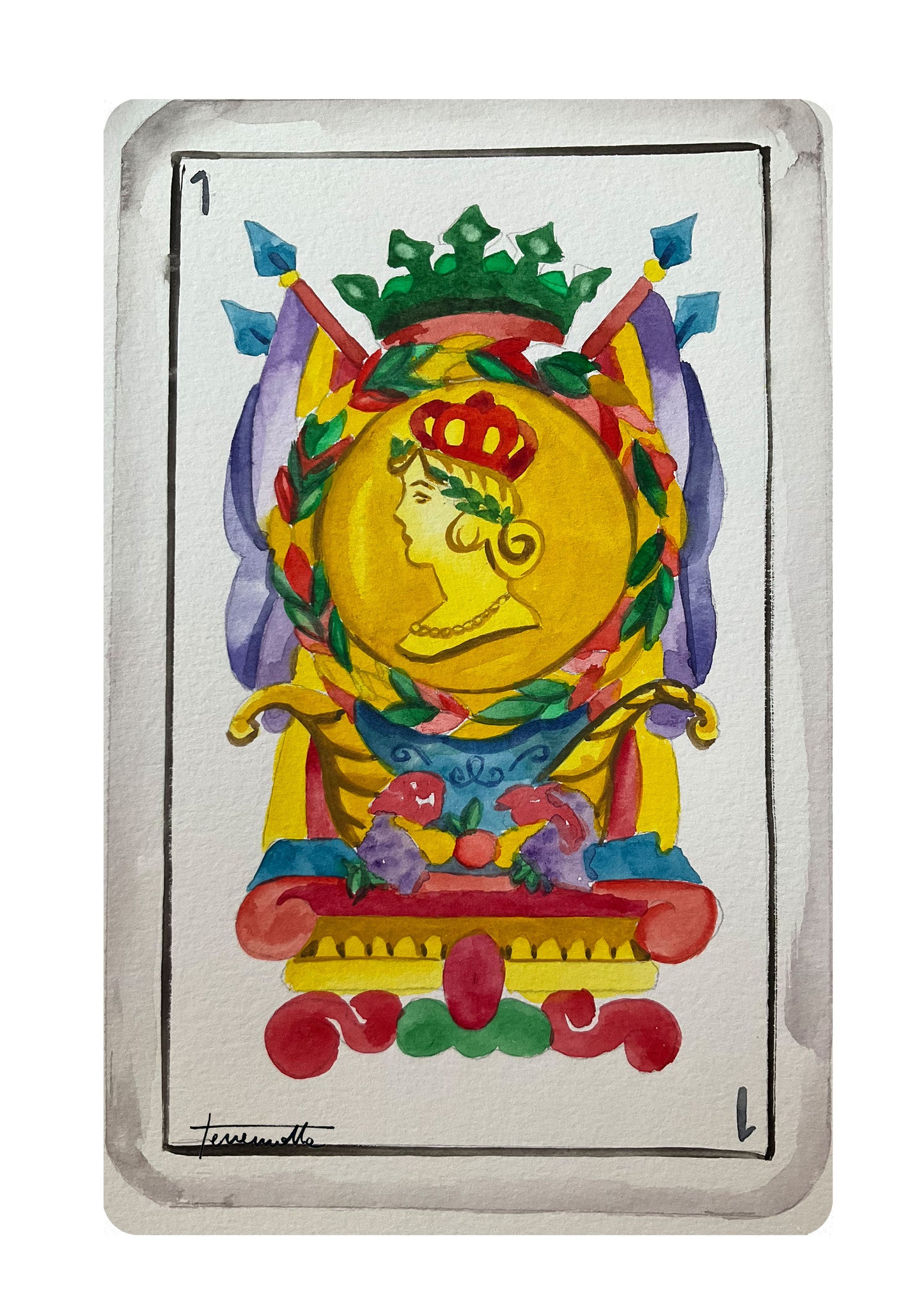 Lámina As de Oros