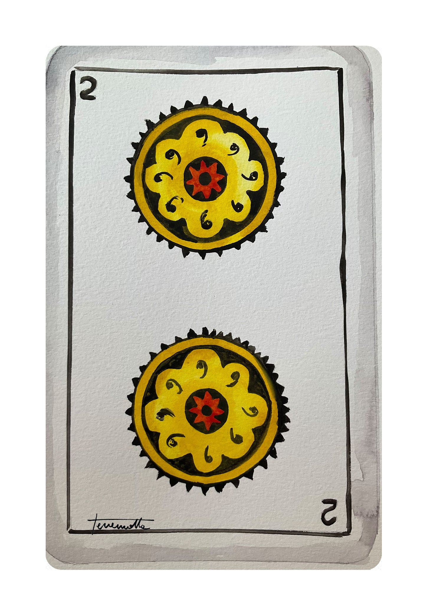 Lámina Dos de Oros