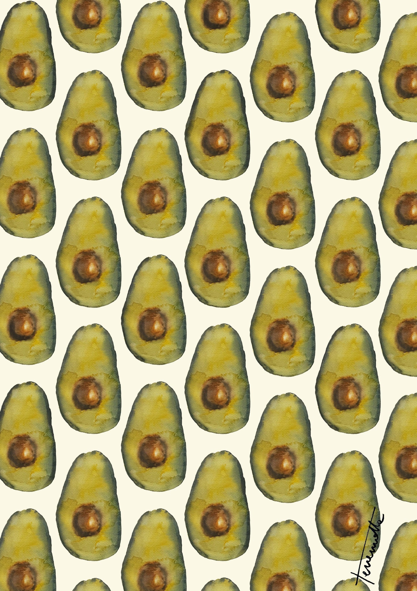 Lámina de Aguacates Pequeños