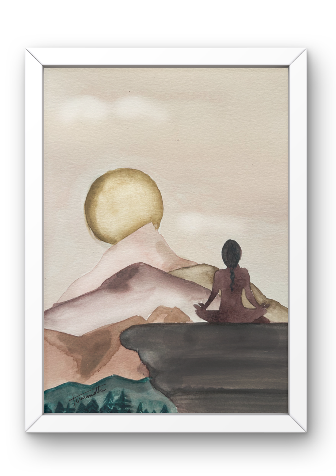 Lámina Paisaje Mujer