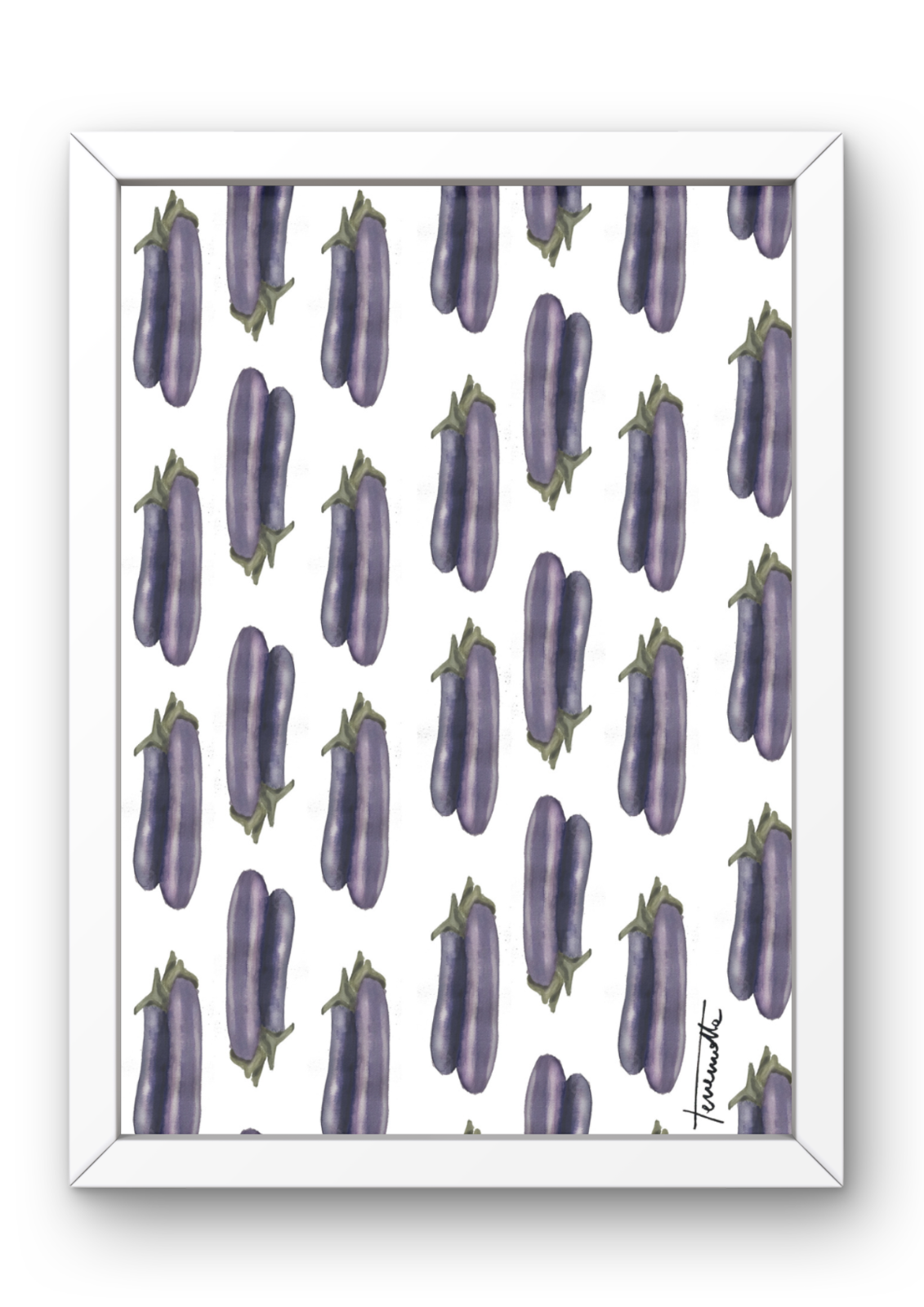 Lámina Berenjenas Violetas Pequeñas
