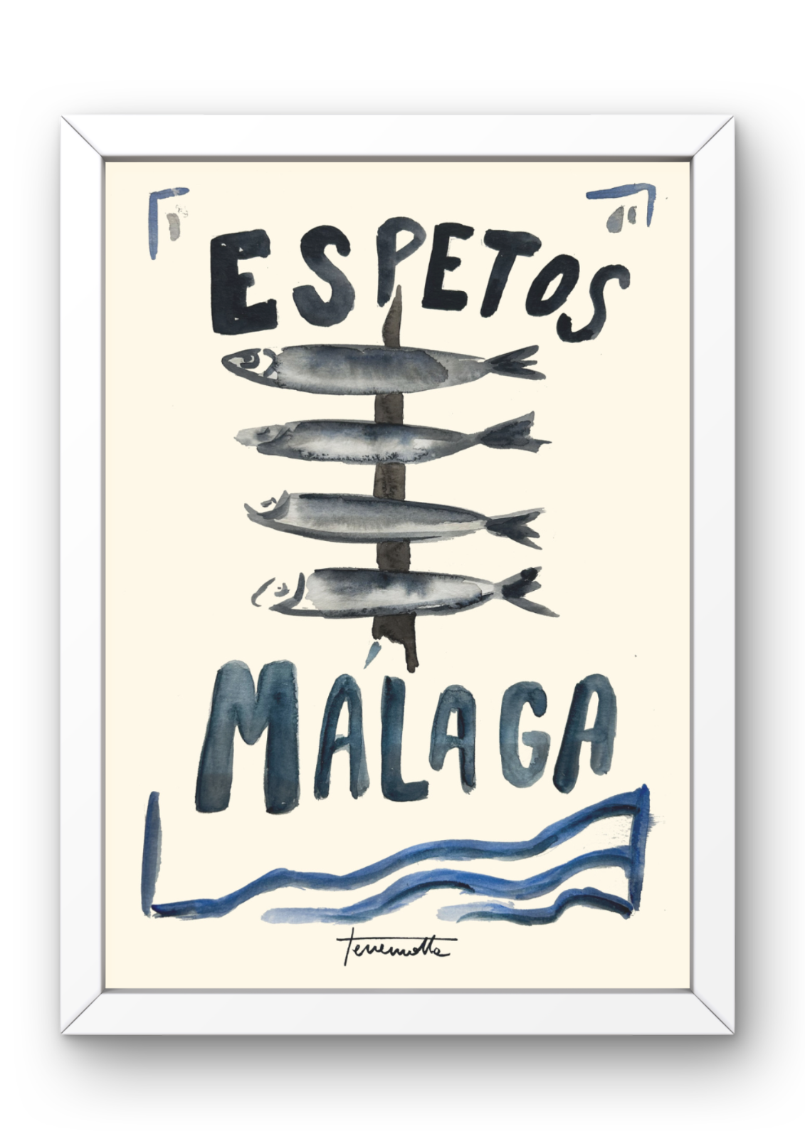 Lámina de Espetos Malagueños