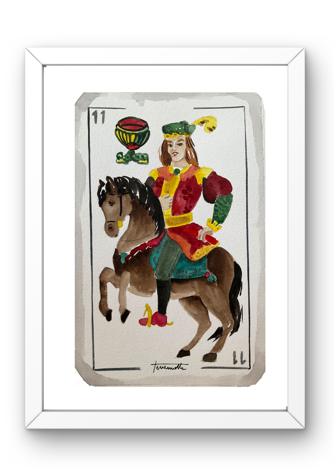 Lámina Caballo de Copas