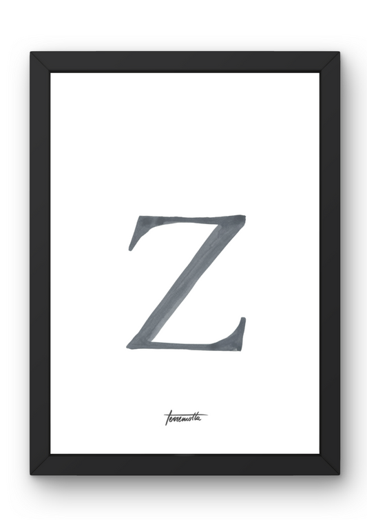 Lámina letra Z