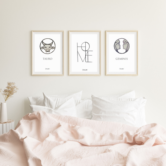 Pack de 3 Láminas para el dormitorio