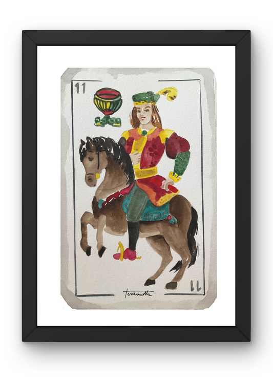 Lámina Caballo de Copas