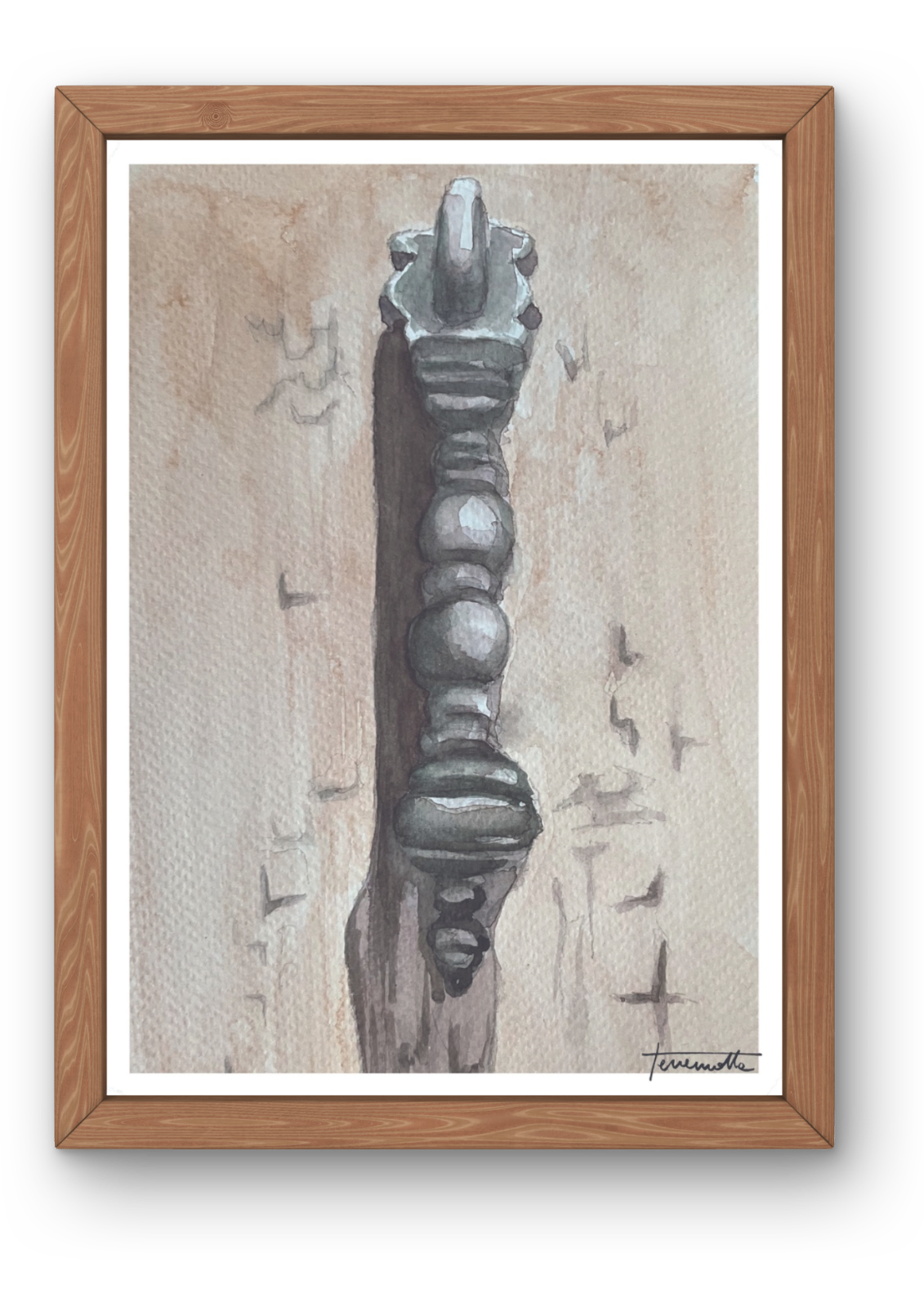 Lámina tocador columna negra