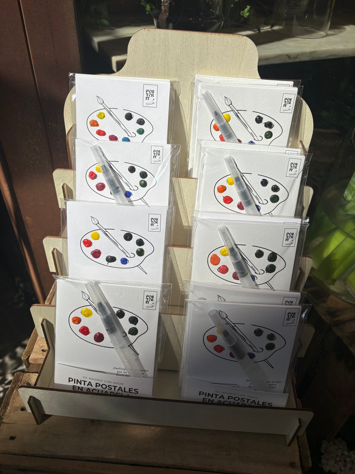 Kit de POSTALES DE MADRID para que pintes tú.