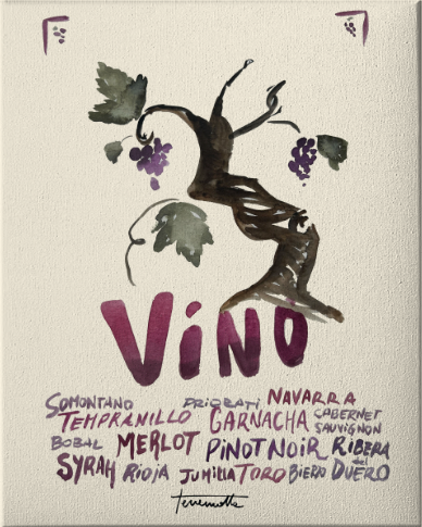 Lámina Cepa de Vino