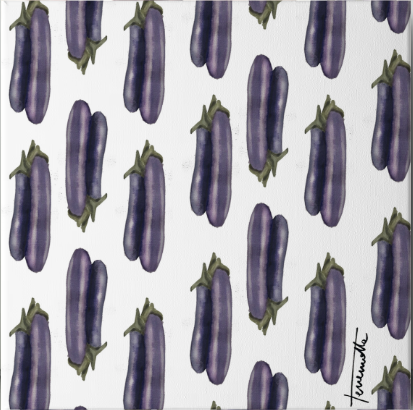 Lámina Berenjenas Violetas Pequeñas
