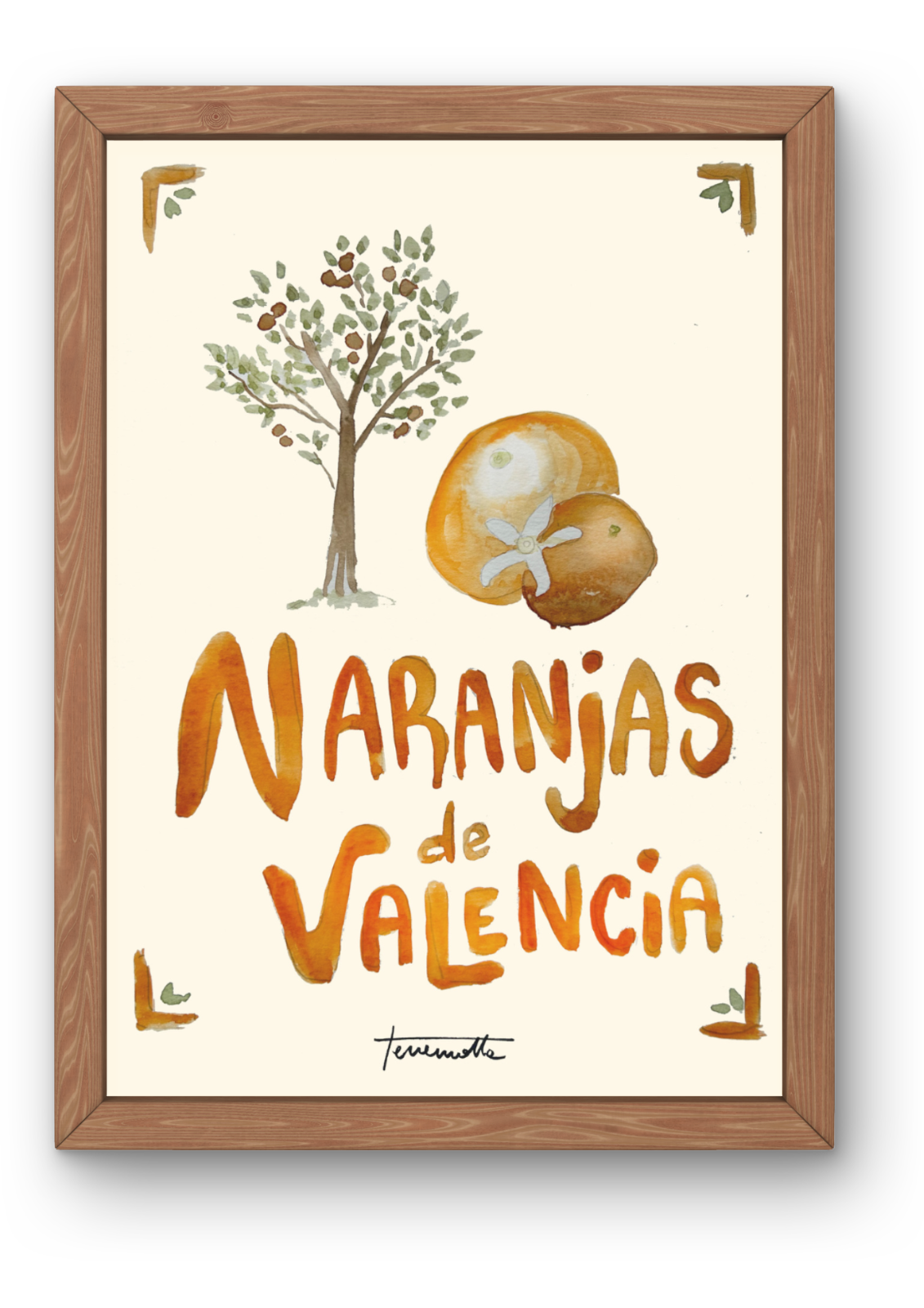Lámina Naranjas de Valencia