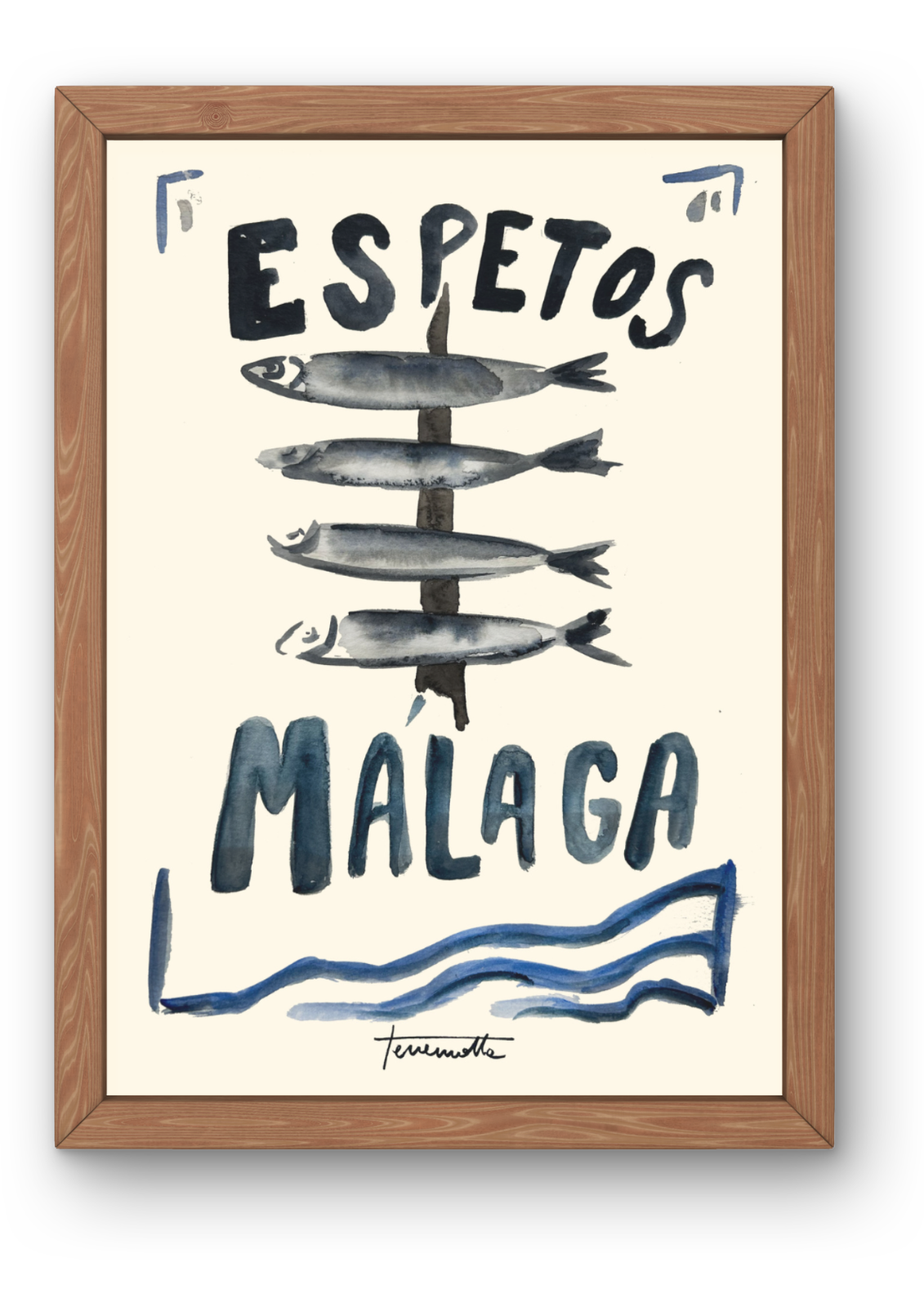Lámina de Espetos Malagueños