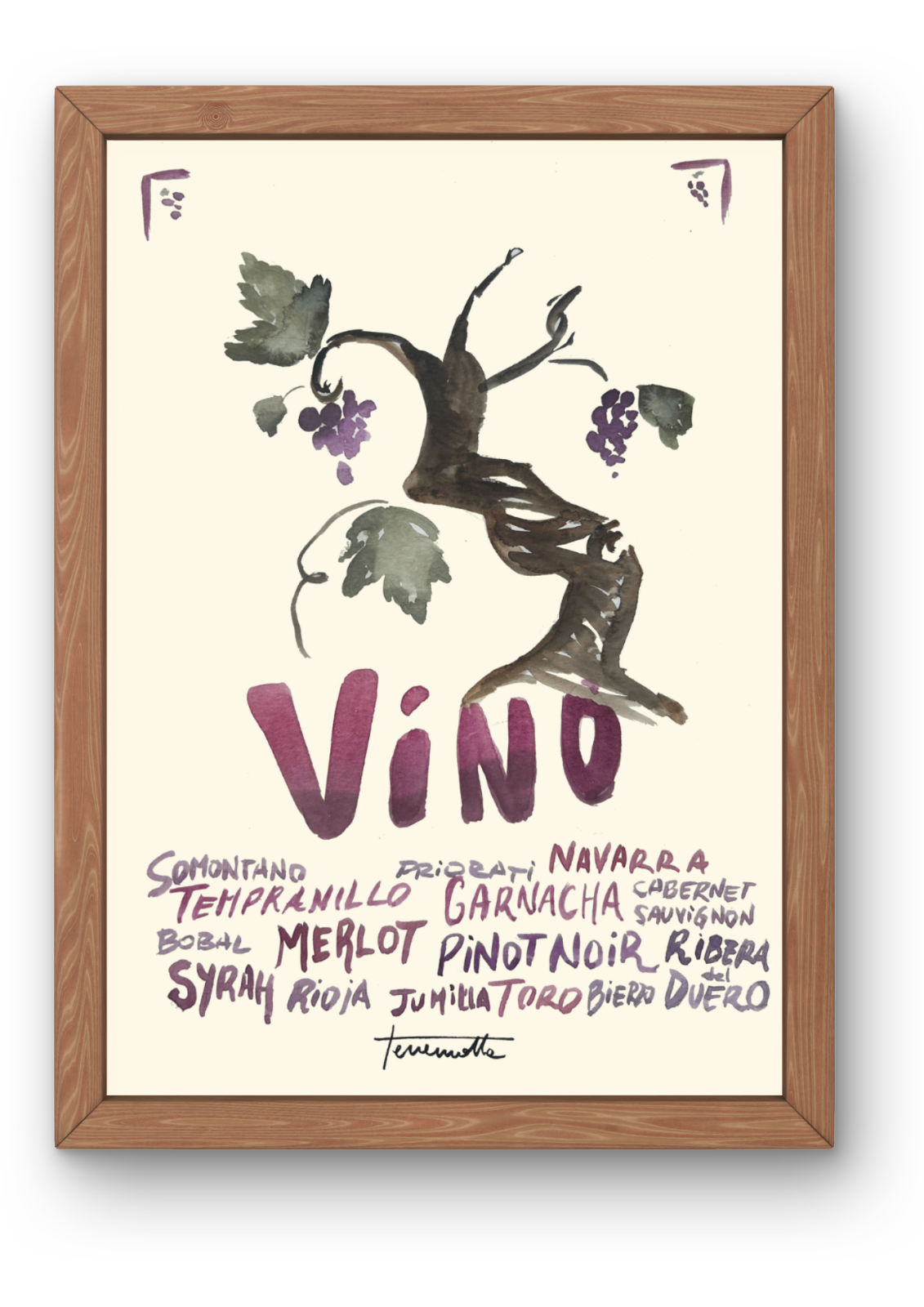 Lámina Cepa de Vino