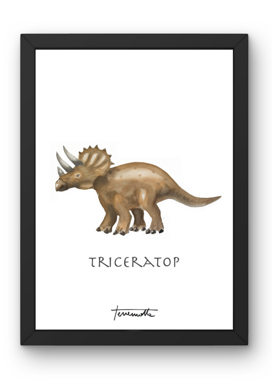 Lámina infantil Triceraptor