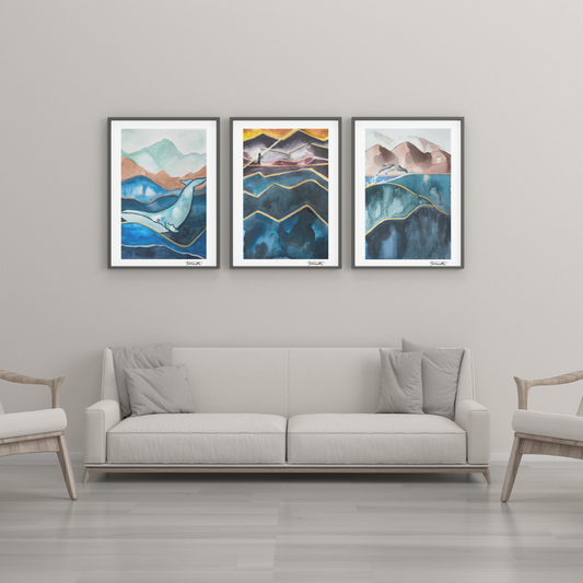 Pack de 3 Láminas marinas