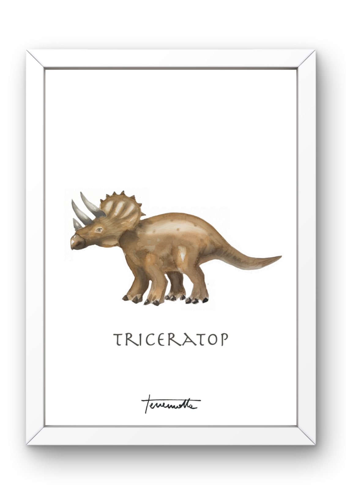 Lámina infantil Triceraptor