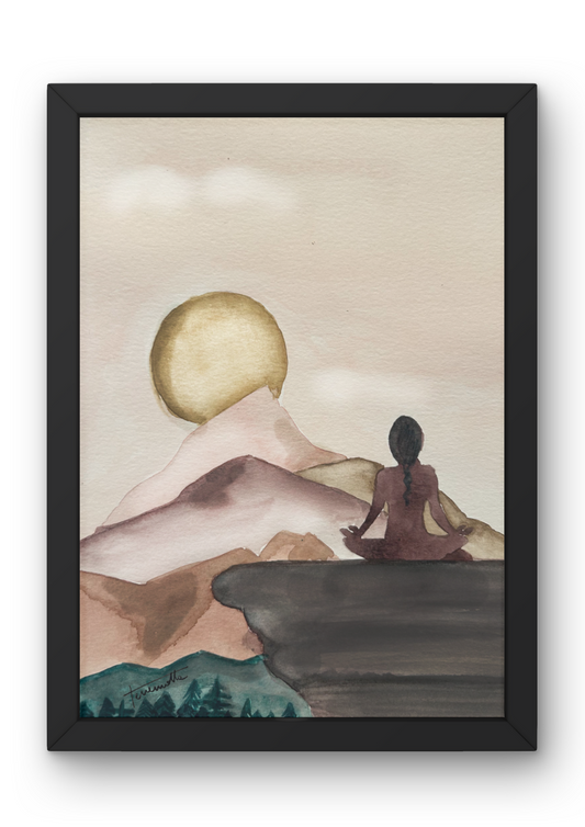 Lámina Paisaje Mujer