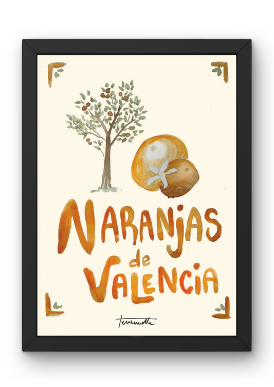 Lámina Naranjas de Valencia