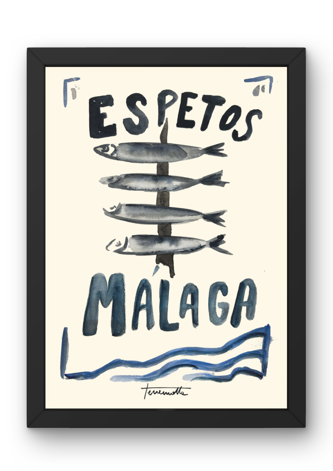Lámina de Espetos Malagueños