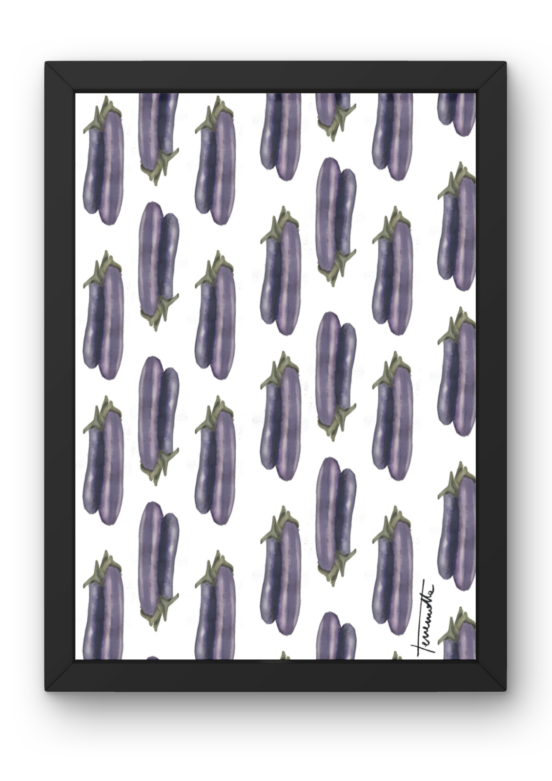 Lámina Berenjenas Violetas Pequeñas