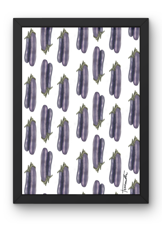 Lámina Berenjenas Violetas Pequeñas