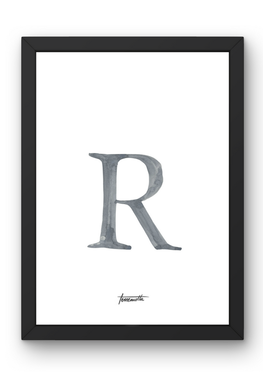 Lámina letra R