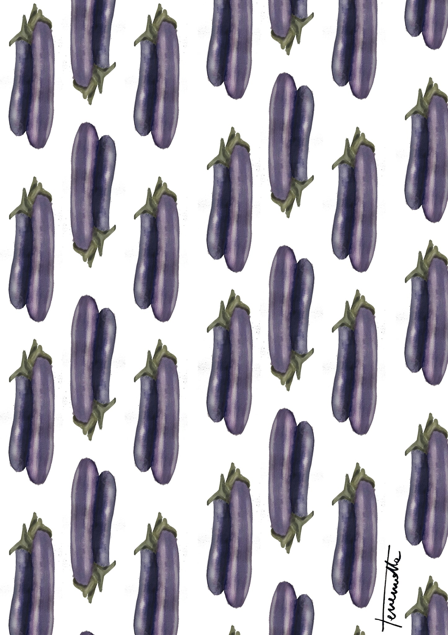 Lámina Berenjenas Violetas Pequeñas