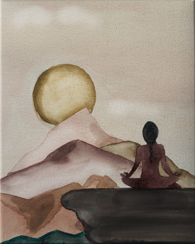 Lámina Paisaje Mujer