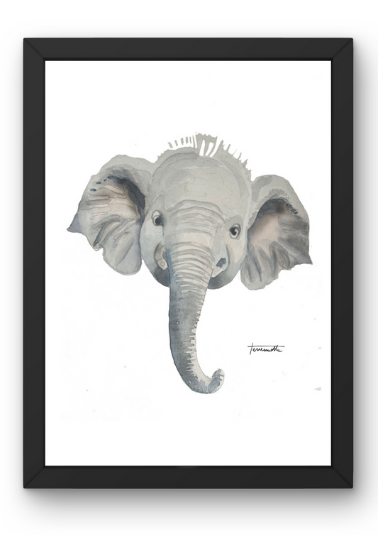 Lámina infantil de elefante