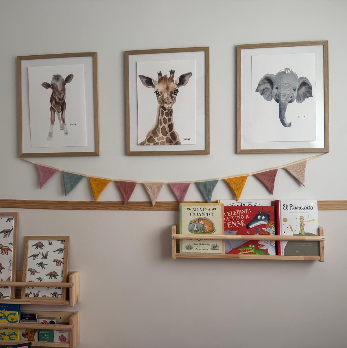 Pack de 3 Láminas de animales infantiles