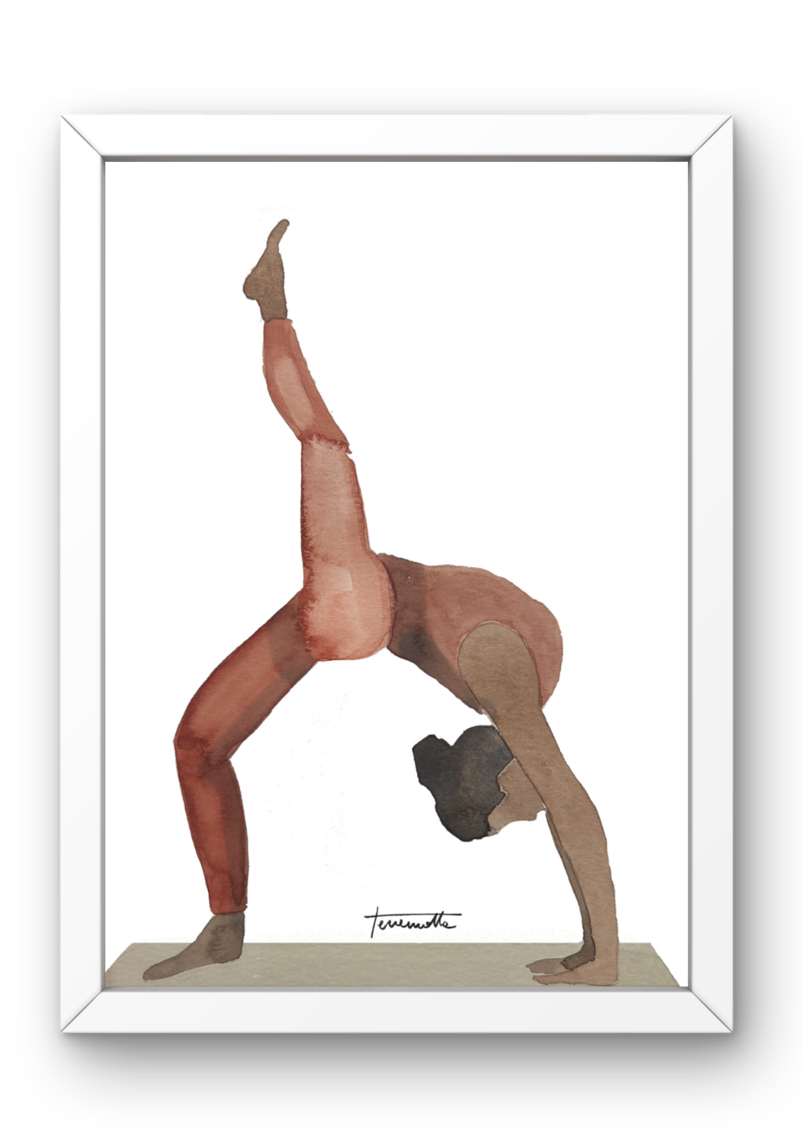 Lámina Postura de Yoga