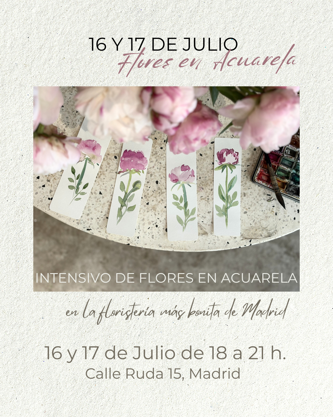 Taller de Flores en una floristería