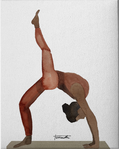 Lámina Postura de Yoga