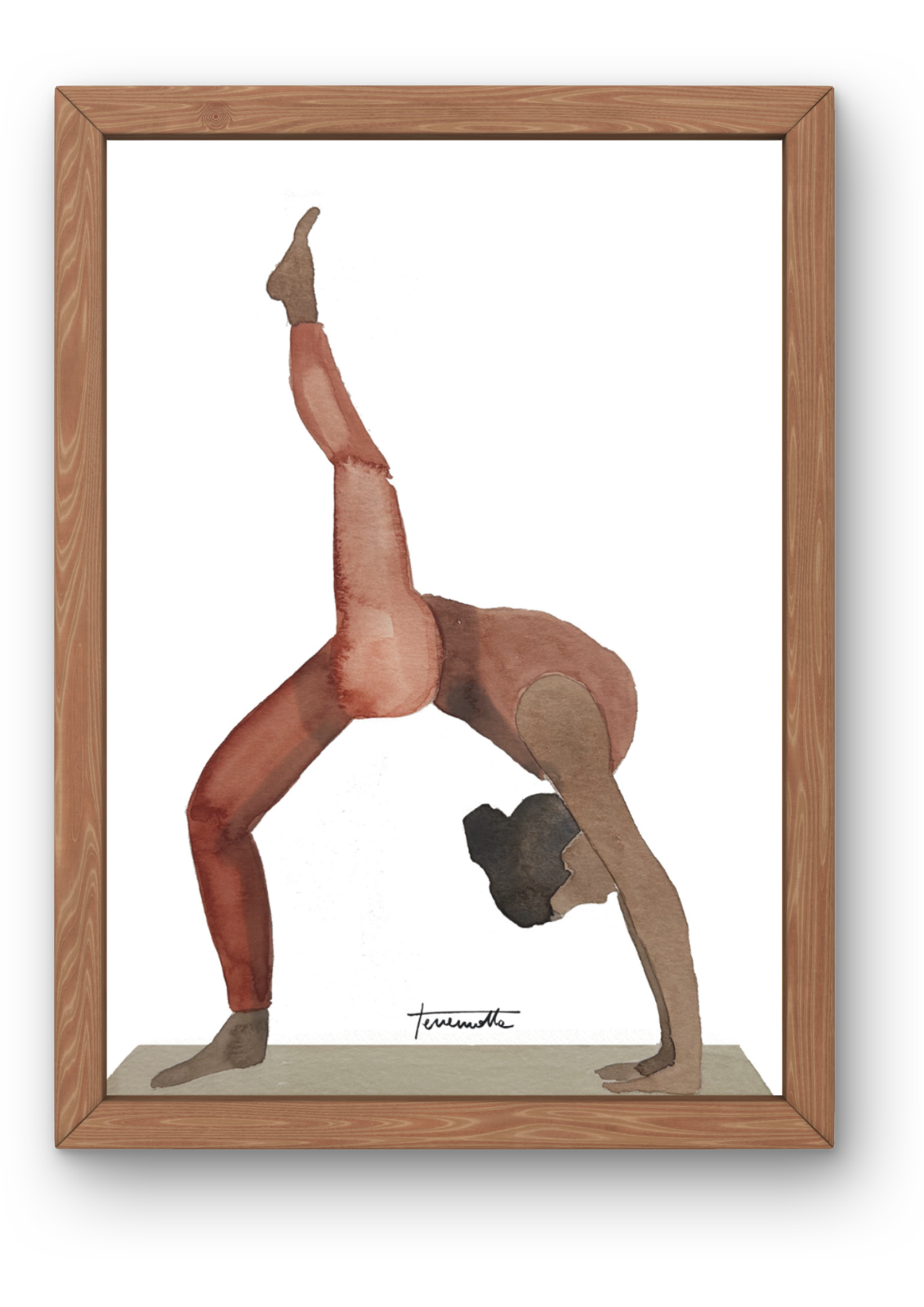 Lámina Postura de Yoga