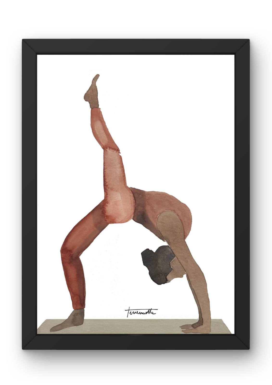 Lámina Postura de Yoga