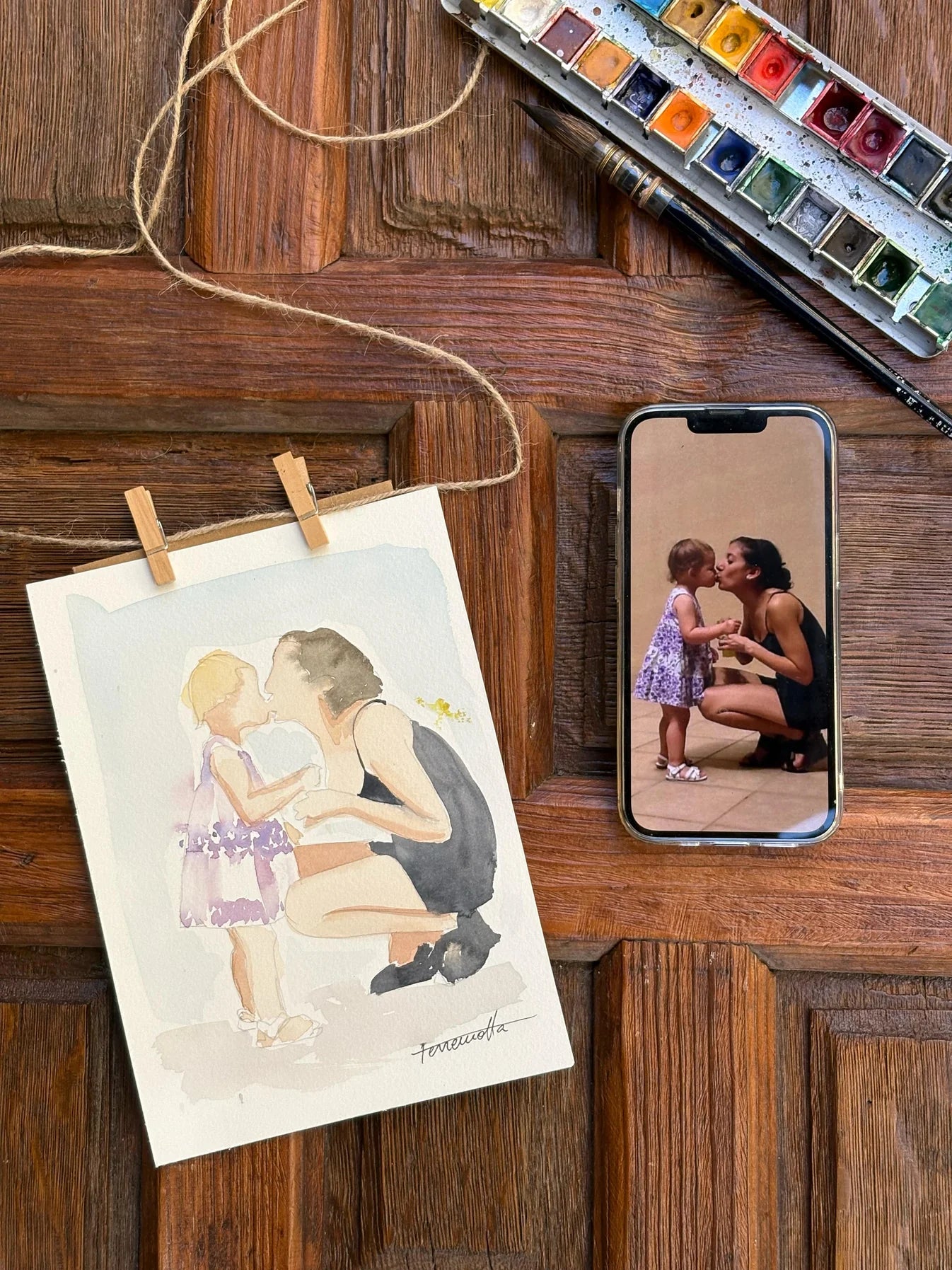 Acuarela personalizada